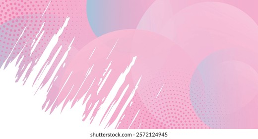 Minimalist banner background, pastel colorful, pink and yellow gradations. Circle effect style geometric, abstract background. Eps 10.	