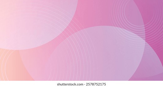 Minimalist banner background, pastel colorful, pink and yellow gradations. Circle effect style geometric, abstract background. modern backgrouns eps 10