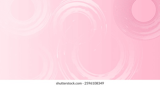 Minimalist banner background, pastel colorful, pink and yellow gradations. Circle effect style geometric. modern background vector illustration. eps 10