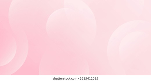 Minimalist banner background, pastel colorful, pink and yellow gradations. Circle effect style geometric, abstract background.