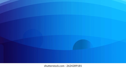 Minimalist banner background, pastel colorful, Light Blue gradations. Circle effect style geometric, abstract background. Vector Illustration...