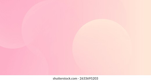 Minimalist banner background, pastel colorful, pink and yellow gradations.