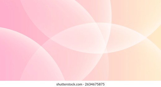 Minimalist banner background, pastel colorful, pink and yellow gradations. eps10