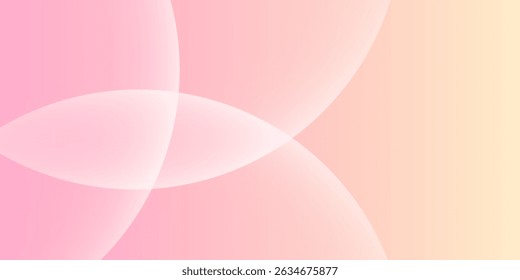 Minimalist banner background, pastel colorful, pink and yellow gradations. eps10
