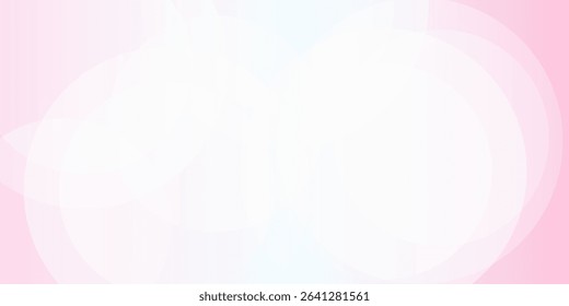 Minimalist banner background, pastel colorful, pink and blue gradations. Circle effect style geometric, abstract background. web