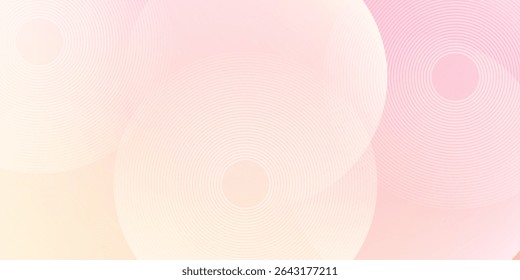 Minimalist banner background, pastel colorful, pink and yellow gradations eps10