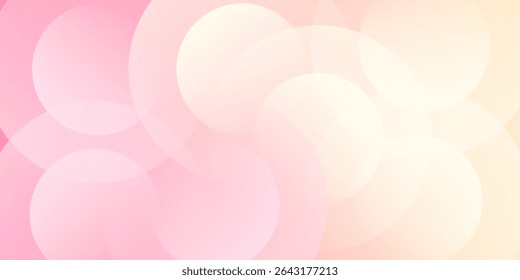Minimalist banner background, pastel colorful, pink and yellow gradations eps10