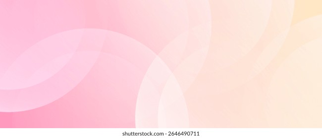 Minimalist banner background, pastel colorful, pink and yellow gradations. eps 10