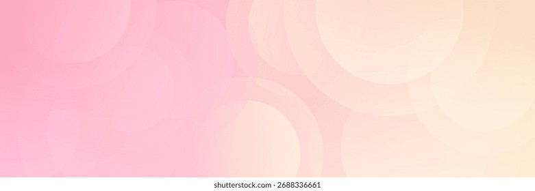 Minimalist banner background, pastel colorful, pink and yellow gradations.