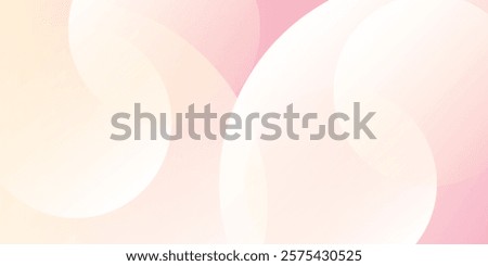 Minimalist banner background, pastel colorful, pink and yellow gradations. Circle effect style geometric, abstract background.
