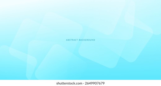 Minimalist banner background, pastel colors, light blue gradient. Geometric rhombus effect style,vector eps10