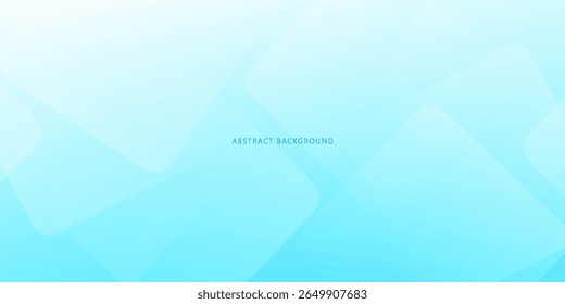 Minimalist banner background, pastel colors, light blue gradient. Geometric rhombus effect style,
