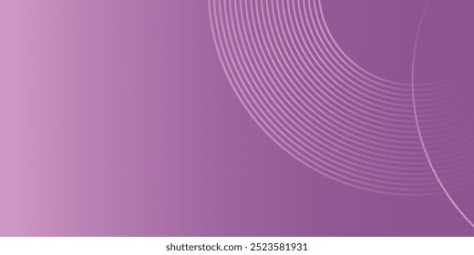 Minimalist banner background, pastel purple gradations. Circle effect style geometric, abstract background art