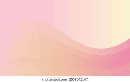 Minimalist banner background, pastel, soft pink, soft peach and pale yellow color gradient. Modern artistic line style, abstract background.