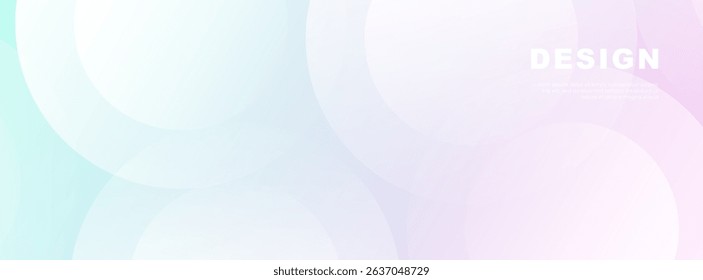 Minimalist banner background, pink and blue gradations, abstract memphis, circle shapem modern ,vector illustration