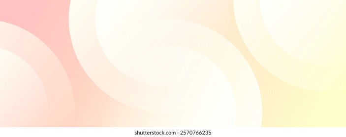 Minimalist banner background. pink and yellow gradations. Circle effect style. Memphis bckground. Vector. EPS 10
