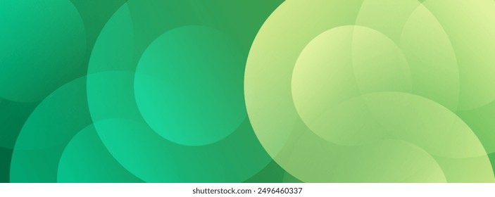 minimalist banner background.colorful.green and bright green gradations.circle.abstract.memphis.eps 10