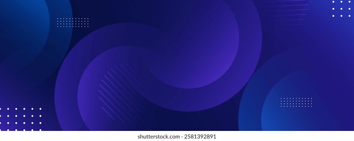 minimalist banner background,dark blue gradations,circle effect style,modern,trendy maybielater.vector eps 10