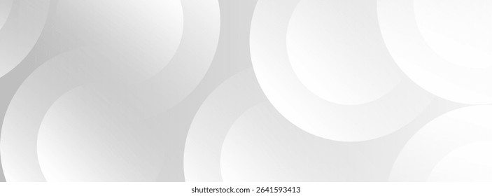Minimalist banner background,gray and white gradient.Circle shape. For busines,etc. Vector eps 10