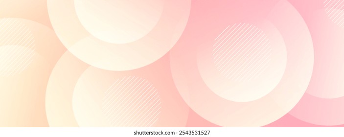 minimalist banner background.pink and yellow gradations.abstract frame.circle effect shape.colorful.cover.eps 10