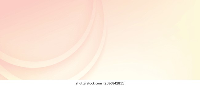 minimalist banner background.pink yelow gradations.circle effect style.memphis.eps 10