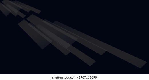 Fondo de degradado negro de Anuncio minimalista, forma superpuesta y sombra
