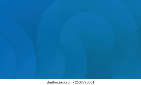 Minimalist banner with blue gradations, featuring geometric circles and abstract shapes. Sleek, modern design with EPS 10 format for versatile use.