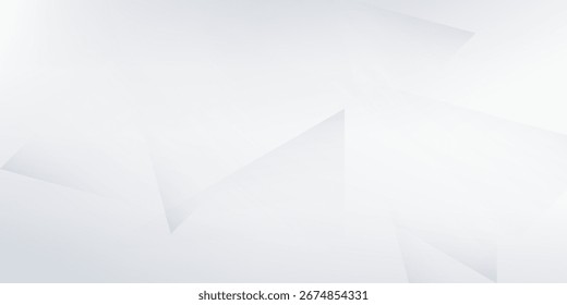 Minimalist banner. Soft White Abstract Geometric Background with Light Gradients. Suit for banner, brochure, presentation and poster