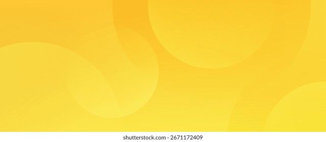 Gradiente amarillo de Anuncio minimalista con elemento circular. Moderno diseño de moda en Vector EPS 10