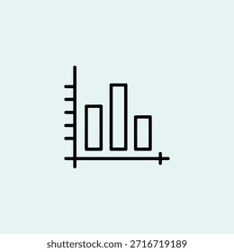 Ilustração de Gráfico de Barras Minimalista para Análise ou Apresentação de Dados