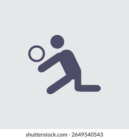 Minimalist basketball player icon showcases athletic skill and design simplicity, perfect for sports-related projects.
