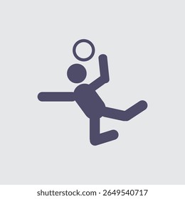 Minimalist basketball player icon showcases athletic skill and design simplicity, perfect for sports-related projects.