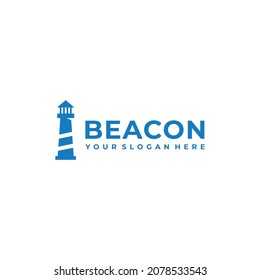 MINIMALIST BEACON mercusuar building logo design