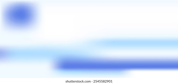 Minimalist beautiful bg. Winter landscape. Blue and white color. Abstract arctic gradient vector background. Smooth horizontal wide banner. Simple soft light backdrop for poster, header, cover