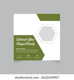 Minimalist Beauty Template For Social Media Marketing And Branding Design
