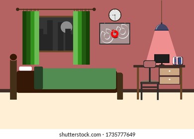 A minimalist bedroom that is comfortable for resting