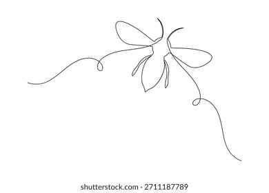 Abeja minimalista Ilustración vectorial de arte de una línea