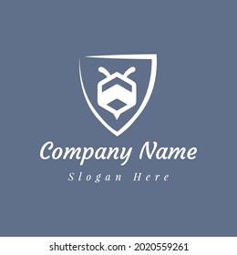 Minimalist bee illustration for logo company