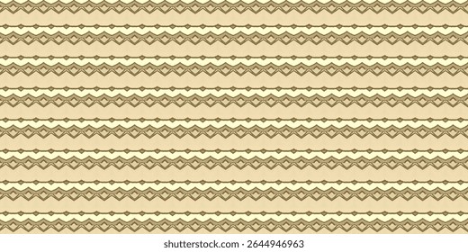 Padrão de ziguezague bege minimalista com ondas geométricas repetitivas, ideal para fundos ou desenhos abstratos. Óculos sutis realçam o estilo decorativo.