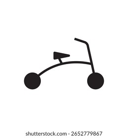  minimalist bicycle icon. sleek line-art bicycle silhouette representing eco-friendly urban cycling.