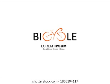 Minimalist Bicycle Logo Concept For Cyclist Club
