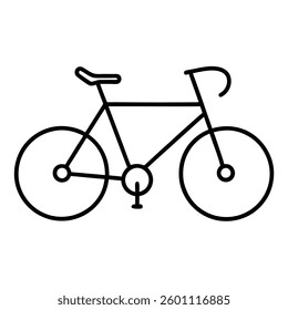 Minimalist Bicycle Outline High-Quality Vector Sketch Design