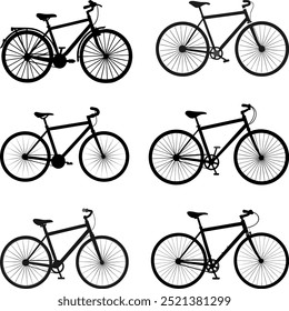 Minimalist Bicycle Silhouette – Perfect for Outdoor and Adventure Themes