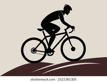 Minimalist Bicycle Silhouette – Perfect for Outdoor and Adventure Themes