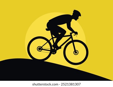 Minimalist Bicycle Silhouette – Perfect for Outdoor and Adventure Themes