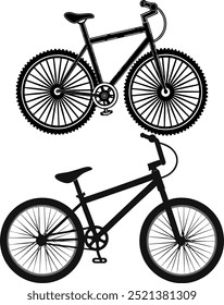 Minimalist Bicycle Silhouette – Perfect for Outdoor and Adventure Themes