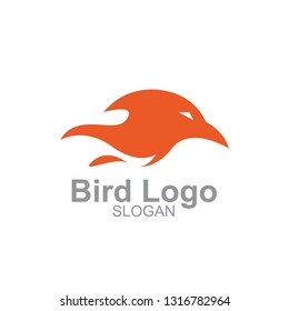 Minimalist Bird illustration logo