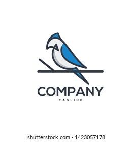 MINIMALIST BIRD LOGO DESIGN VECTOR