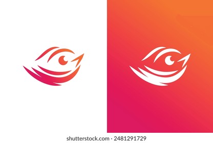 Minimalist Bird logo template design