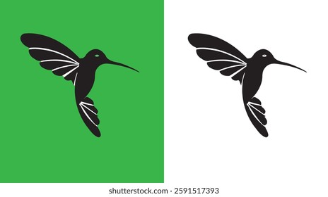 Minimalist bird logo in vector EPS format, perfect for branding, wildlife, nature, and creative design use